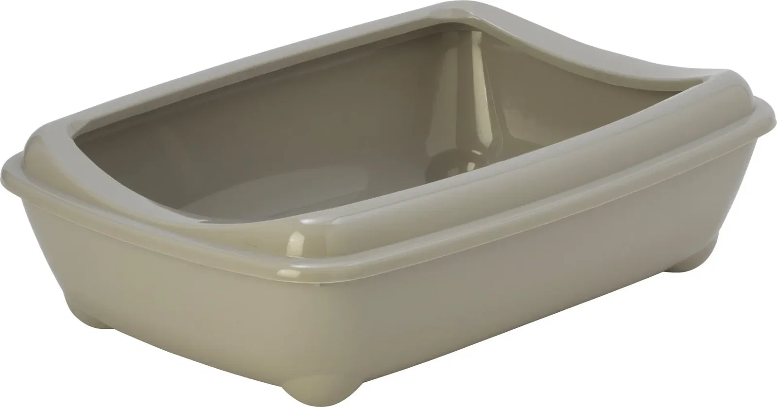 Moderna plastic kittenbak met rand 42 cm warmgrijs Moderna Gebr. de Boon