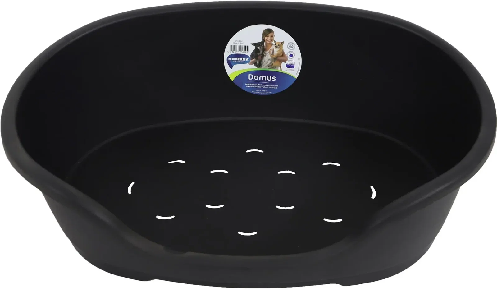 Moderna plastic hondenmand 50 cm zwart Moderna Gebr. de Boon