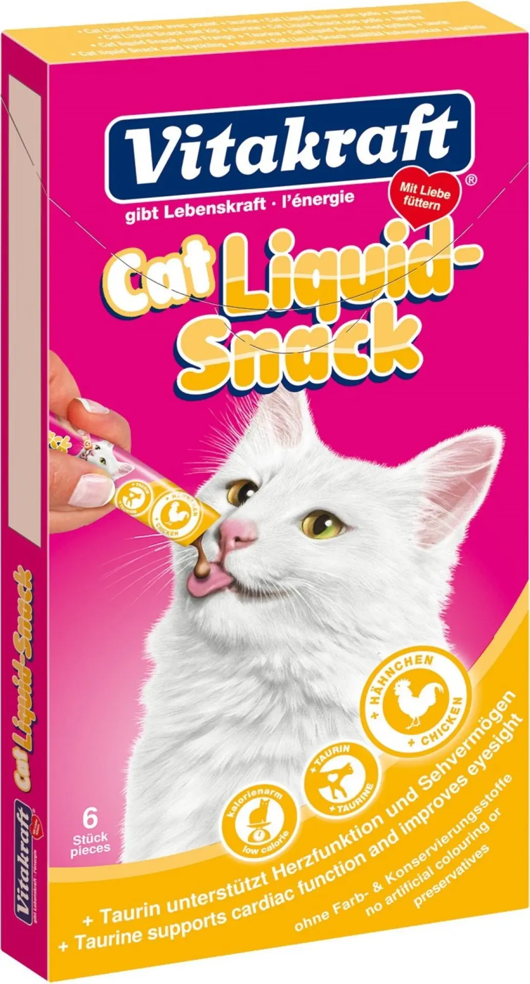 Kat Cat-Liquid snack kip & taurine 6 stuks Gebr. de Boon Vitakraft