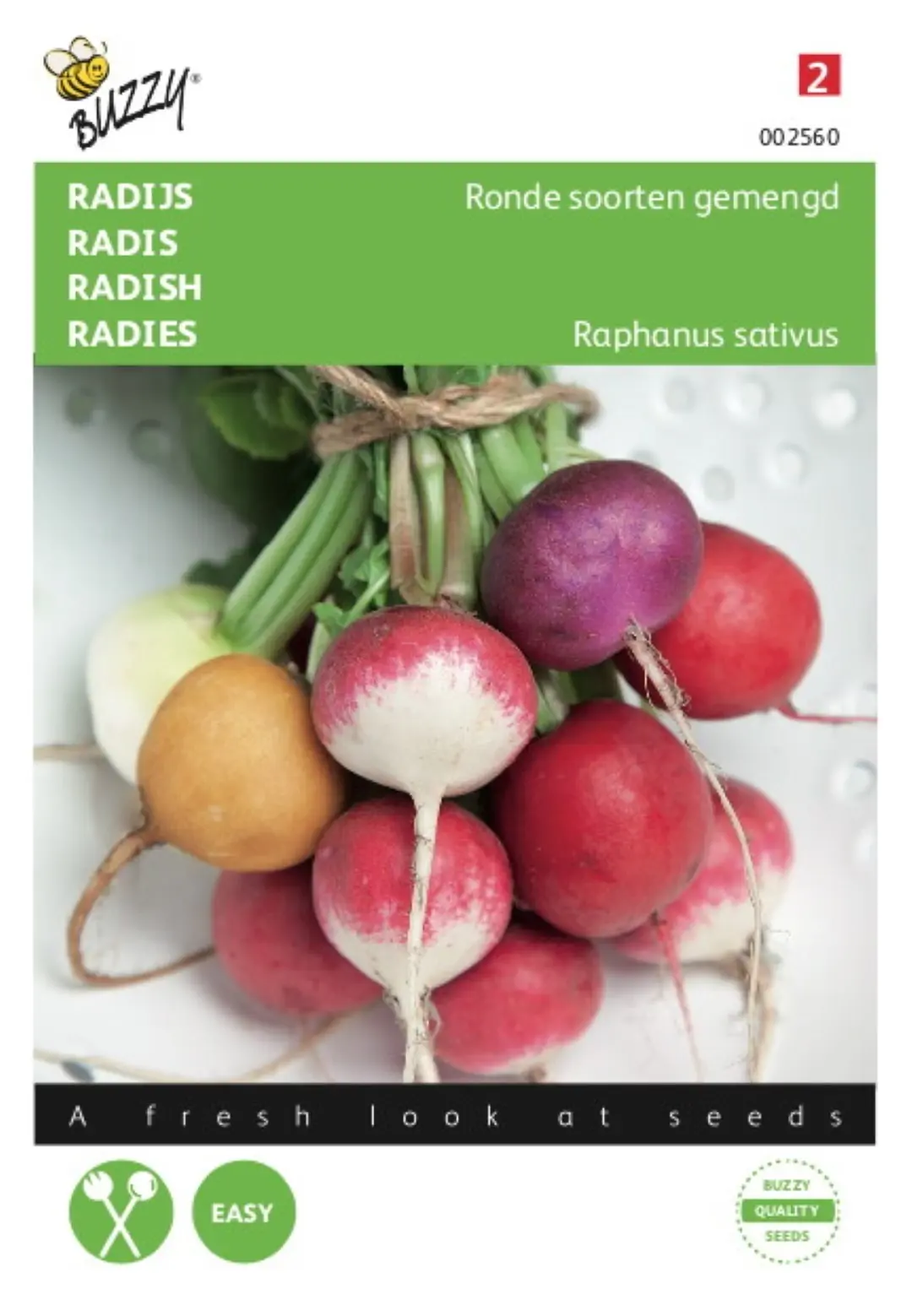 Zaden Radijs Ronde soorten gemengd Buzzy