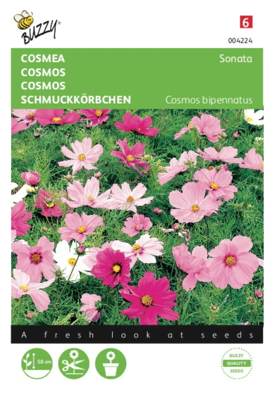 Zaden Cosmos Cosmea Sonata gemengd Buzzy