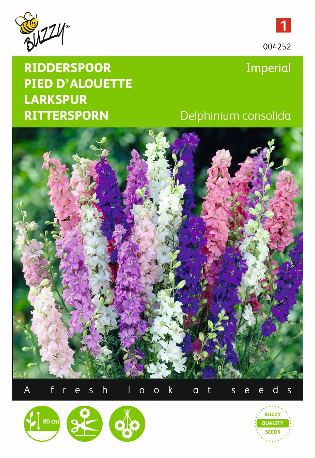 Zaden Delphinium Ridderspoor Imperial gemengd Buzzy