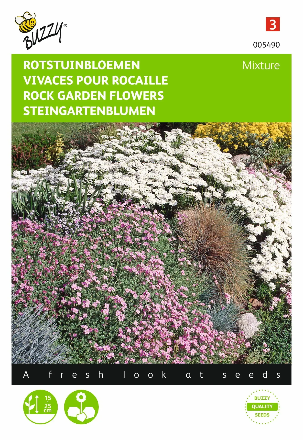 Zaden Rotstuinbloemen Mengsel Buzzy