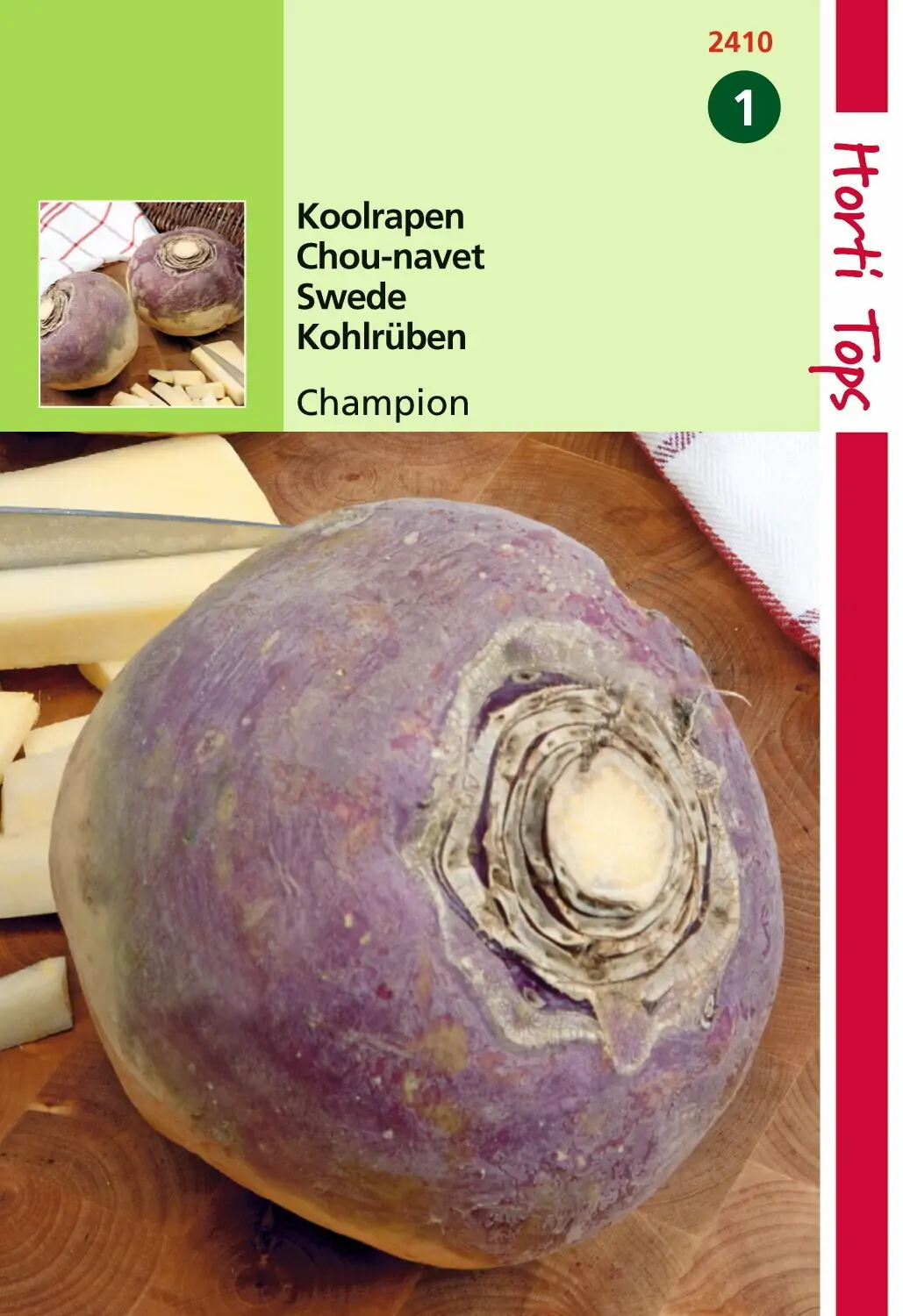 Zaden Koolraap Champion (Engelse Gele Roodkop) Hortitops