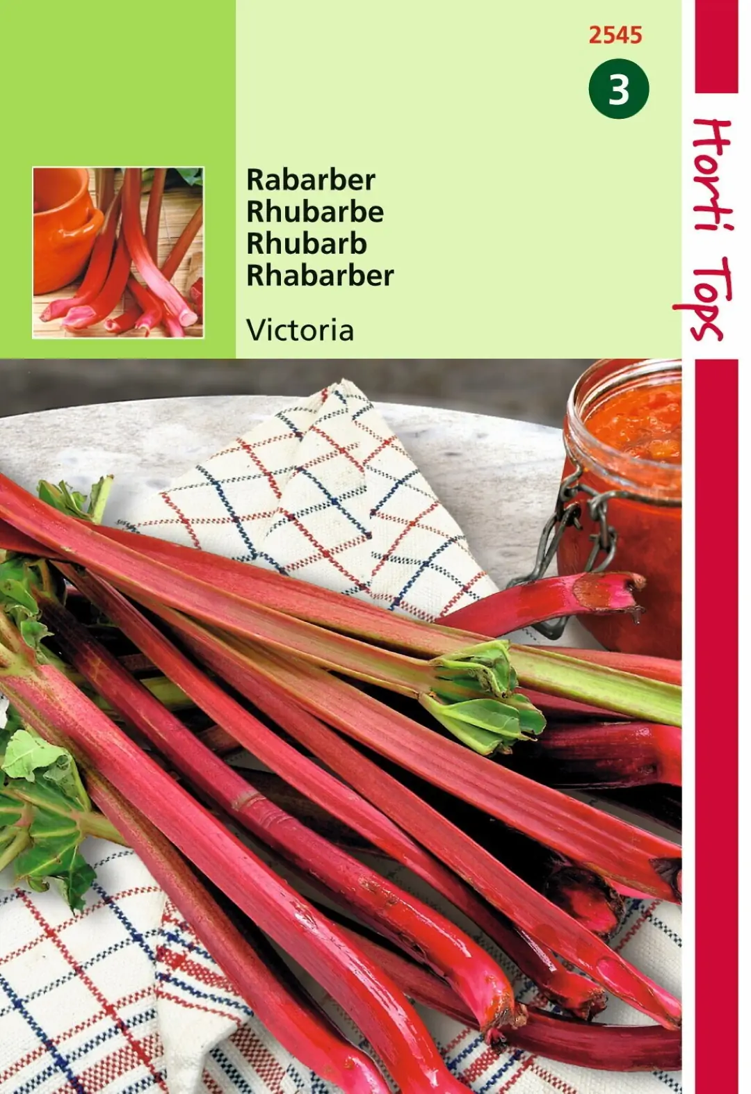 Zaden Rabarber Victoria Hortitops