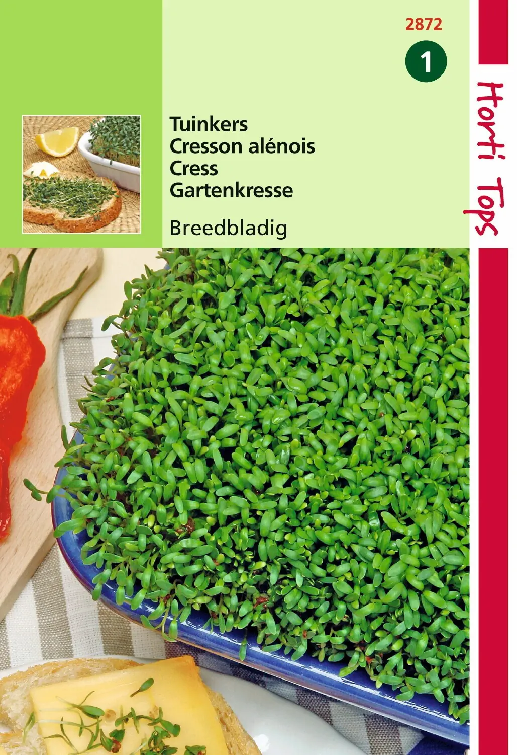 Zaden Tuinkers breedbladig Hortitops
