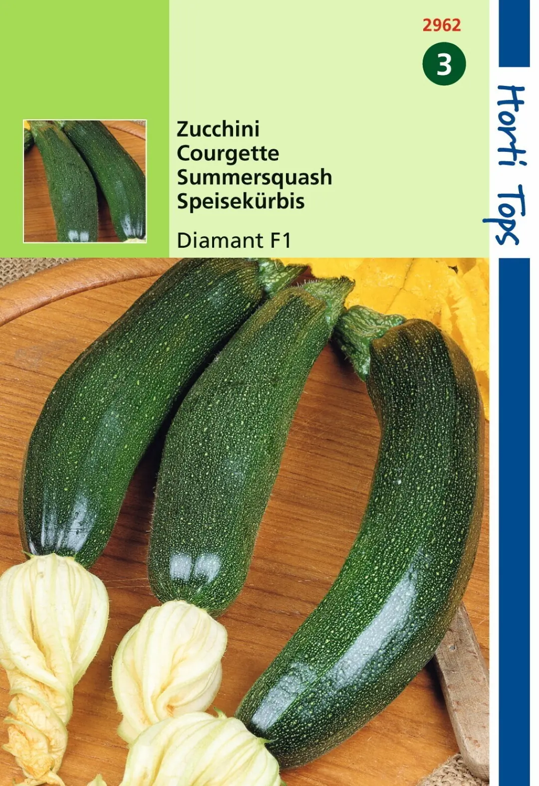 Zaden Courgette Diamant F1 Hortitops