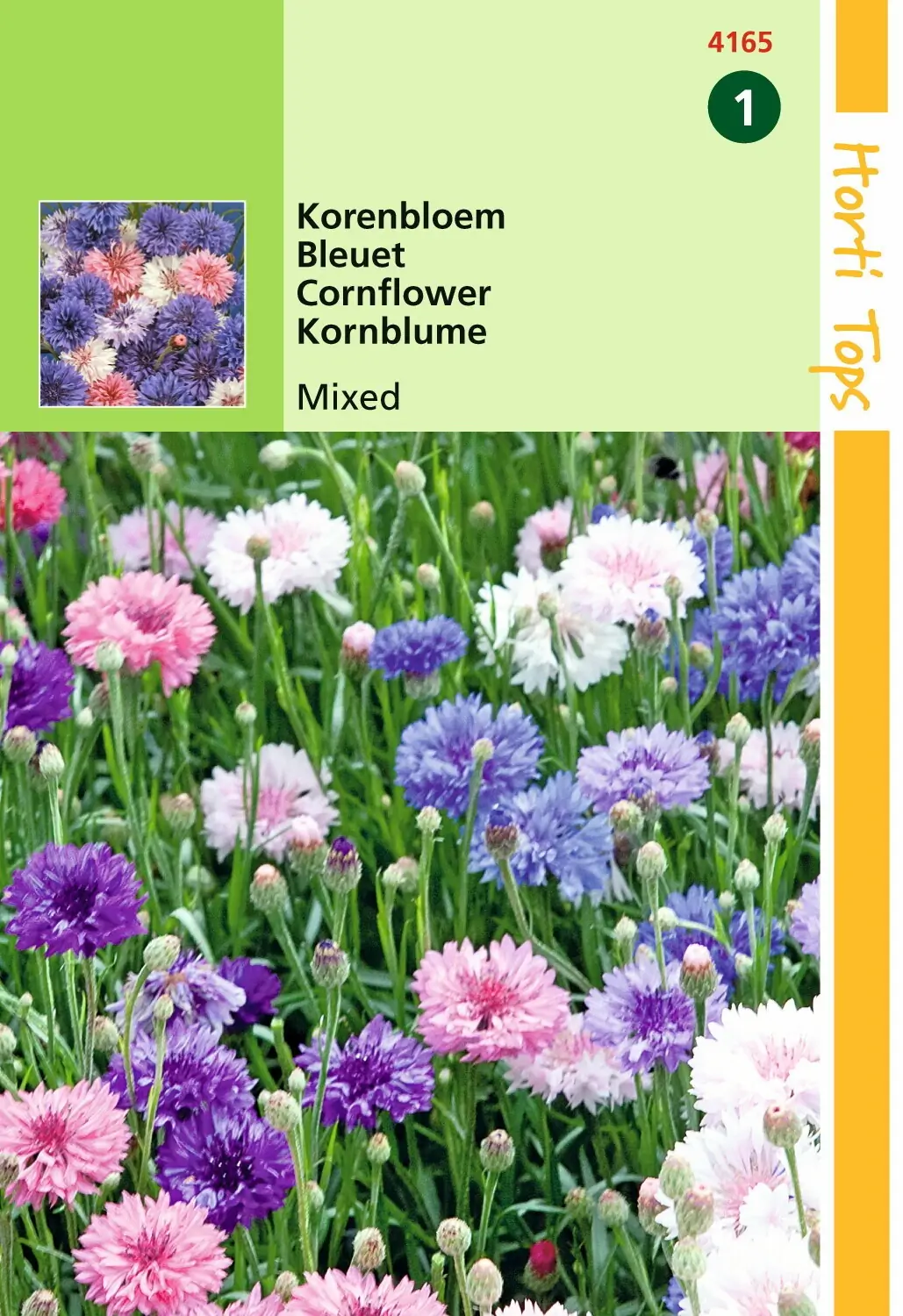 Zaden Centaurea Korenbloem gemengd Hortitops