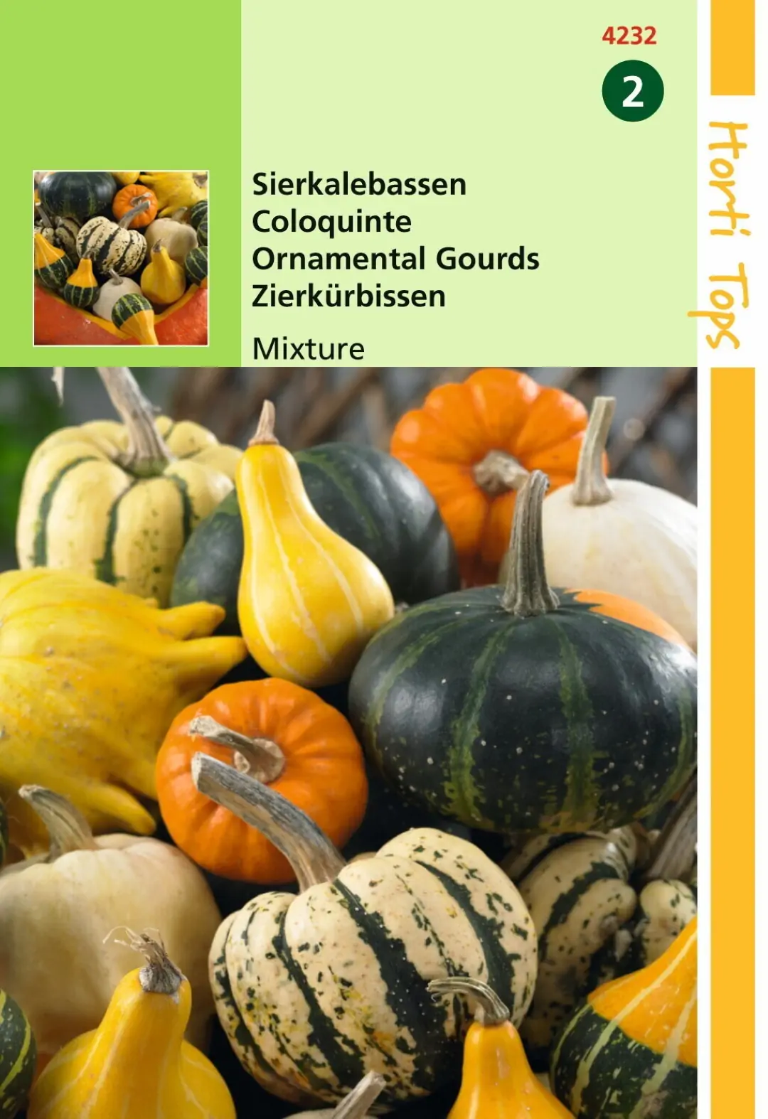 Zaden Cucurbita Sierkalebas groot- en kleinvruchtig gemengd Hortitops