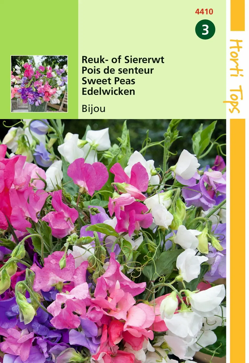 Zaden Lathyrus Reuk- of Siererwt Bijou gemengd Hortitops