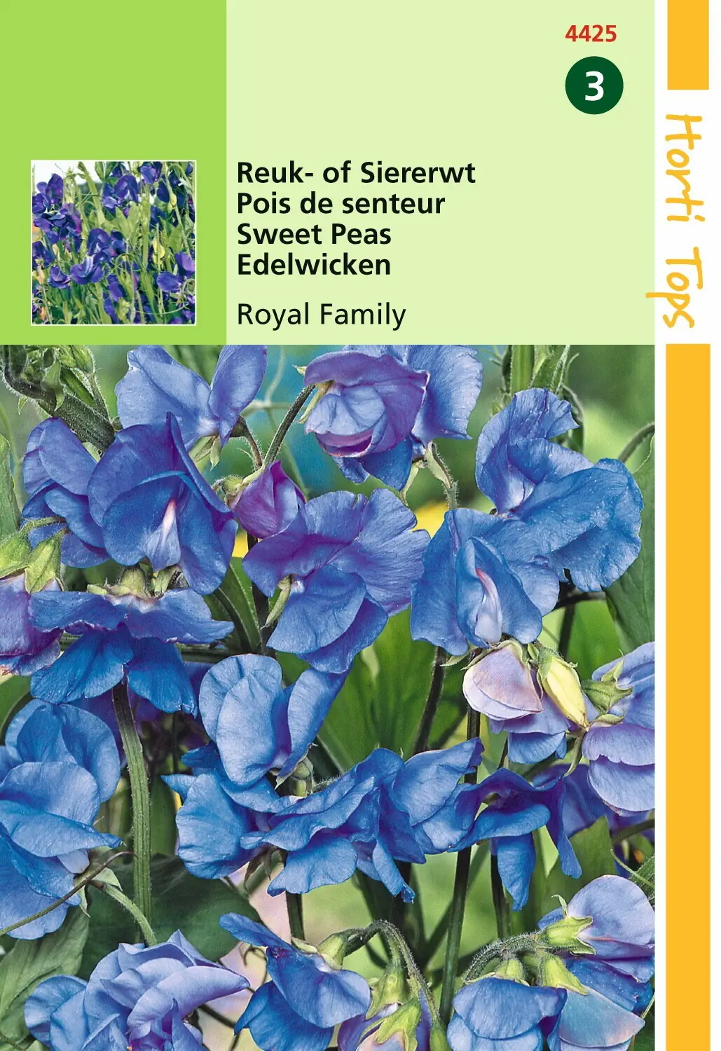Zaden Lathyrus Reuk- of Siererwt Royal Family Blauw Hortitops