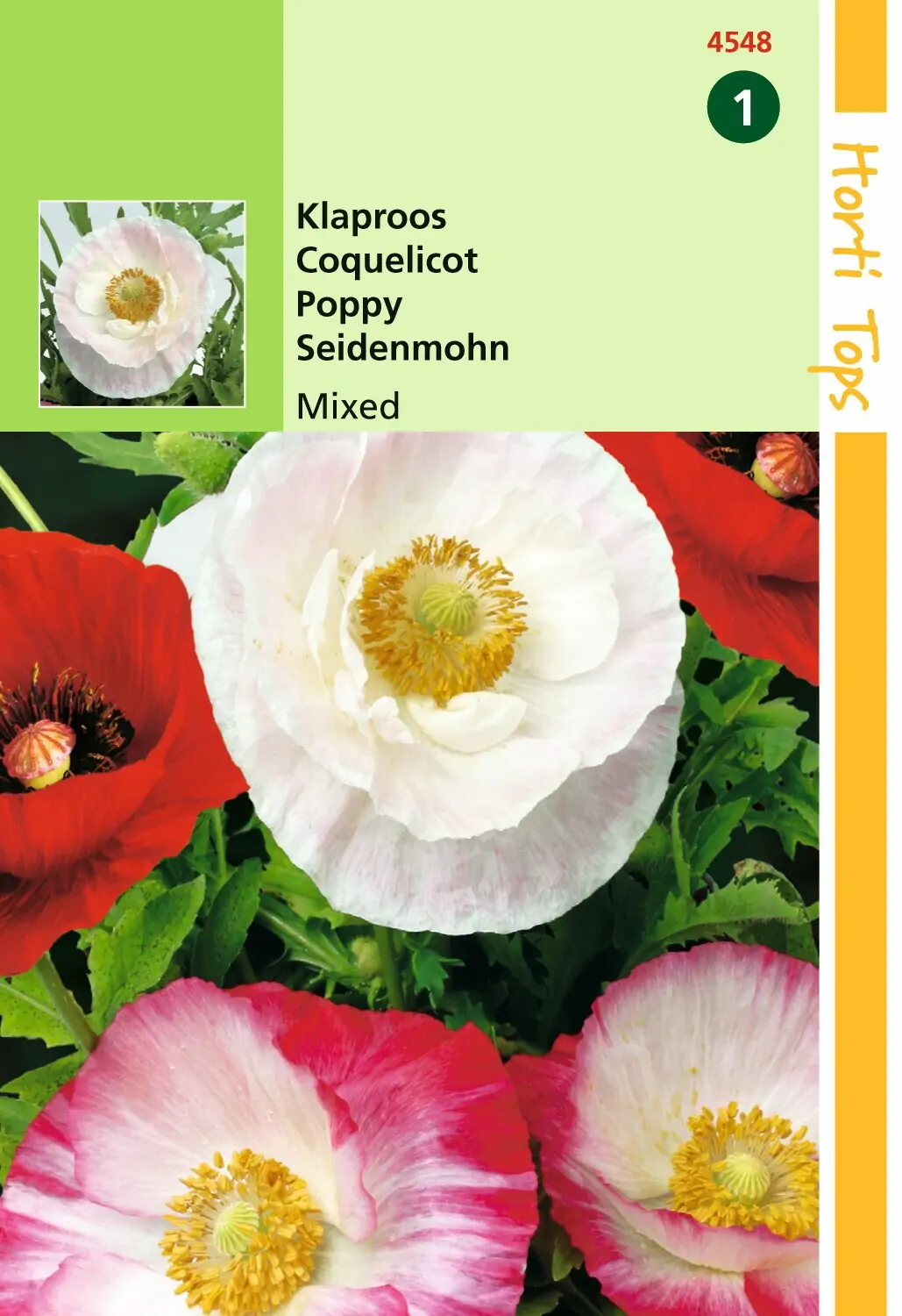 Zaden Papaver Klaproos gemengd Hortitops