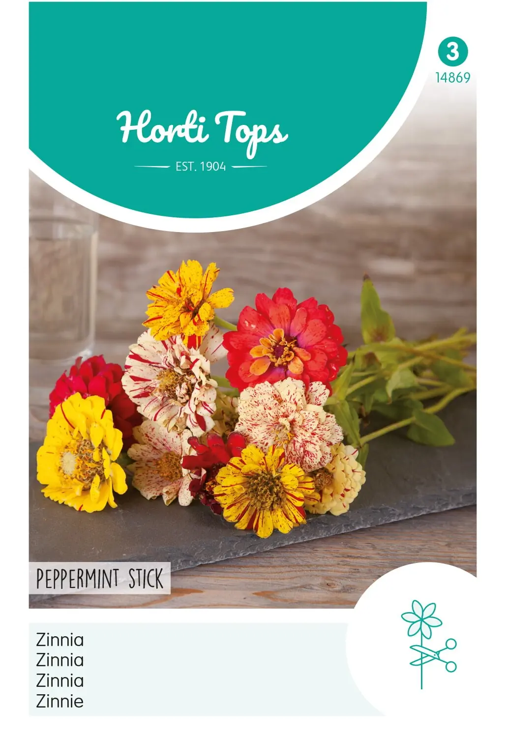 Zinnia Peppermint Stick Zaden Horitops