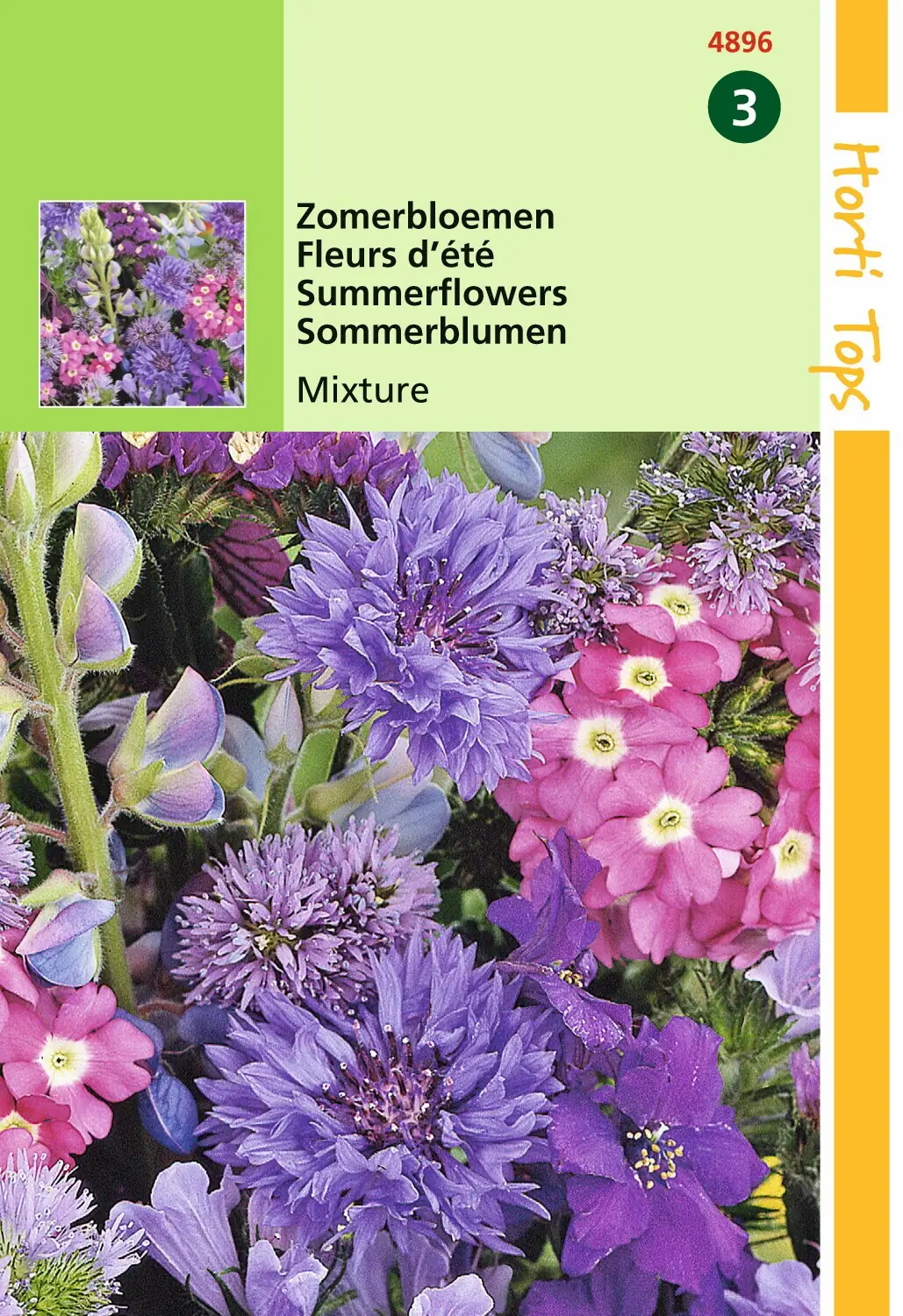 Zaden Zomerbloemen blauwe tinten Hortitops