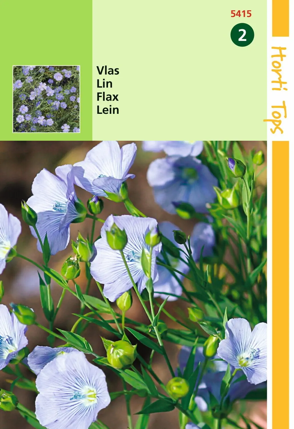 Zaden Linum Vlas blauw Hortitops