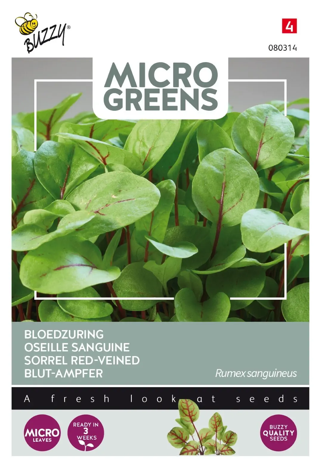 Zaden Microgreens Bloedzuring Buzzy