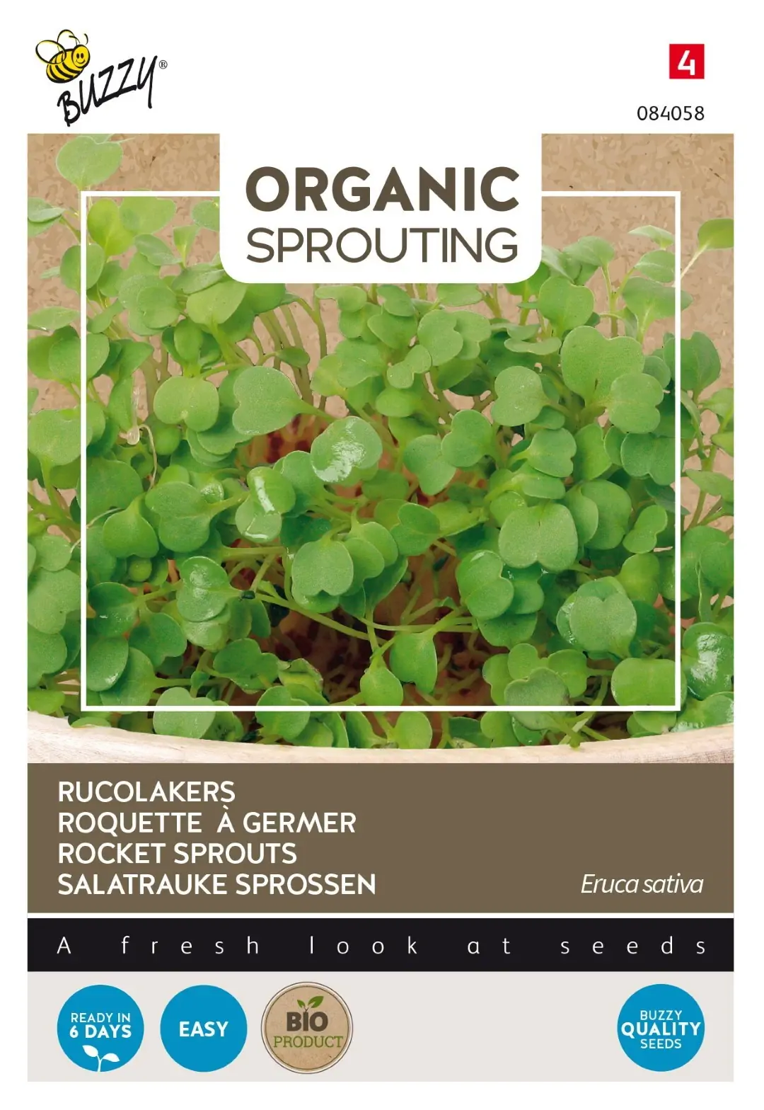 Zaden Bio Knip & Eet Rucolakers (BIO) Buzzy
