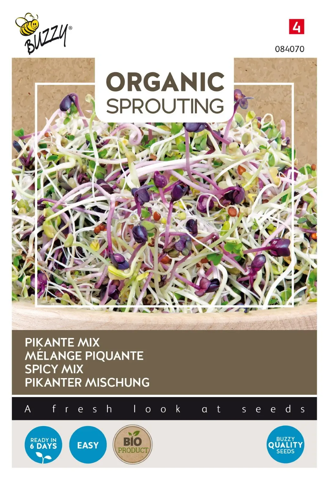 Zaden Bio Knip & Eet Salademengsel pikant (BIO) Buzzy