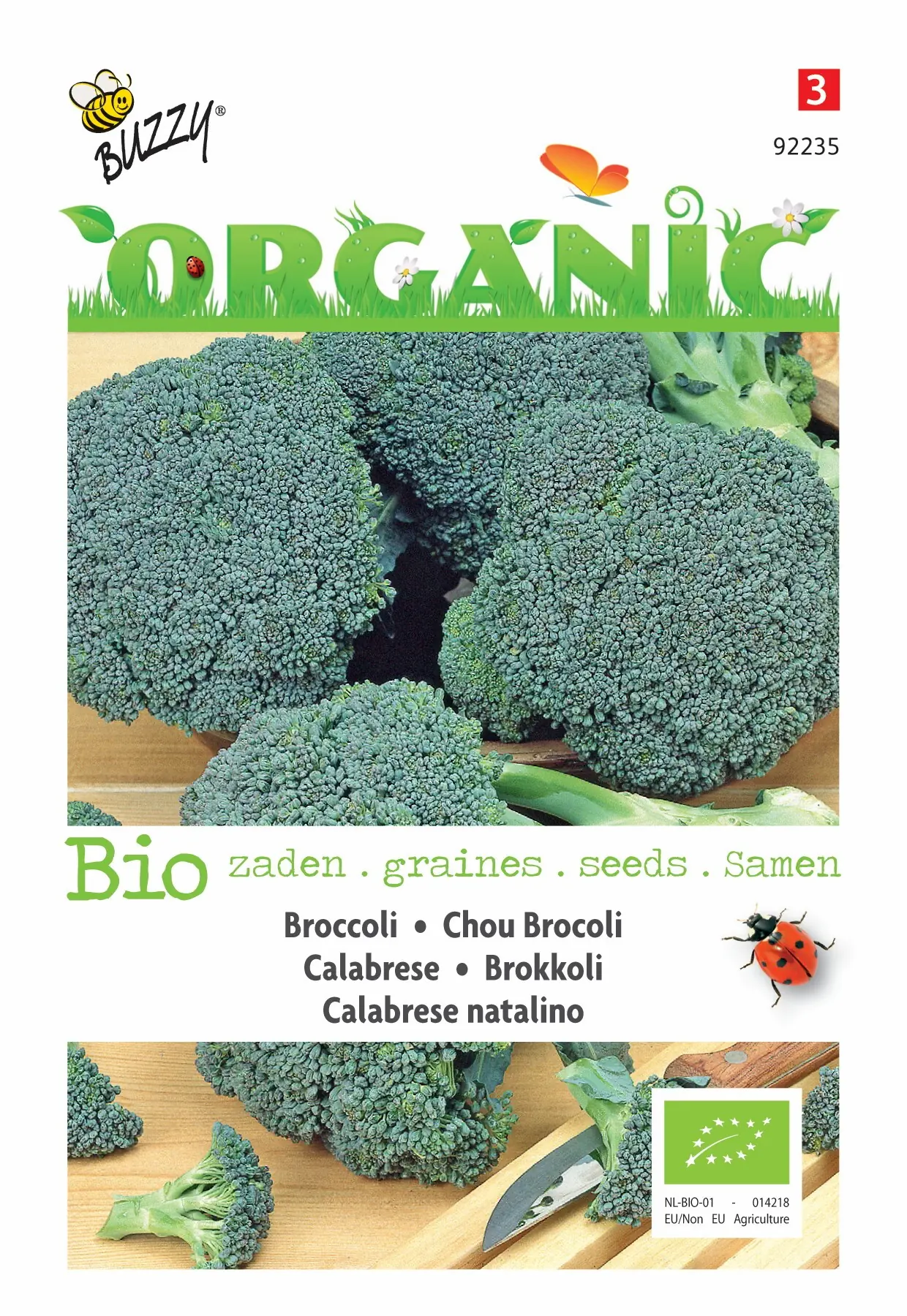 Zaden Organic Broccoli Calabrese natalino (BIO) Buzzy