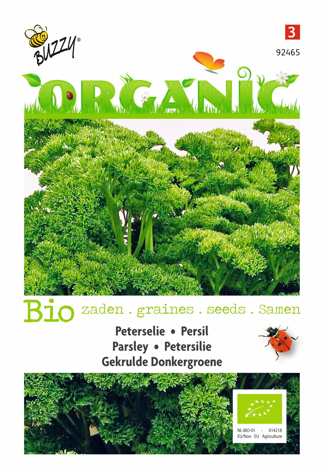 Zaden Organic Peterselie Gekrulde Donkergroene (BIO) Buzzy