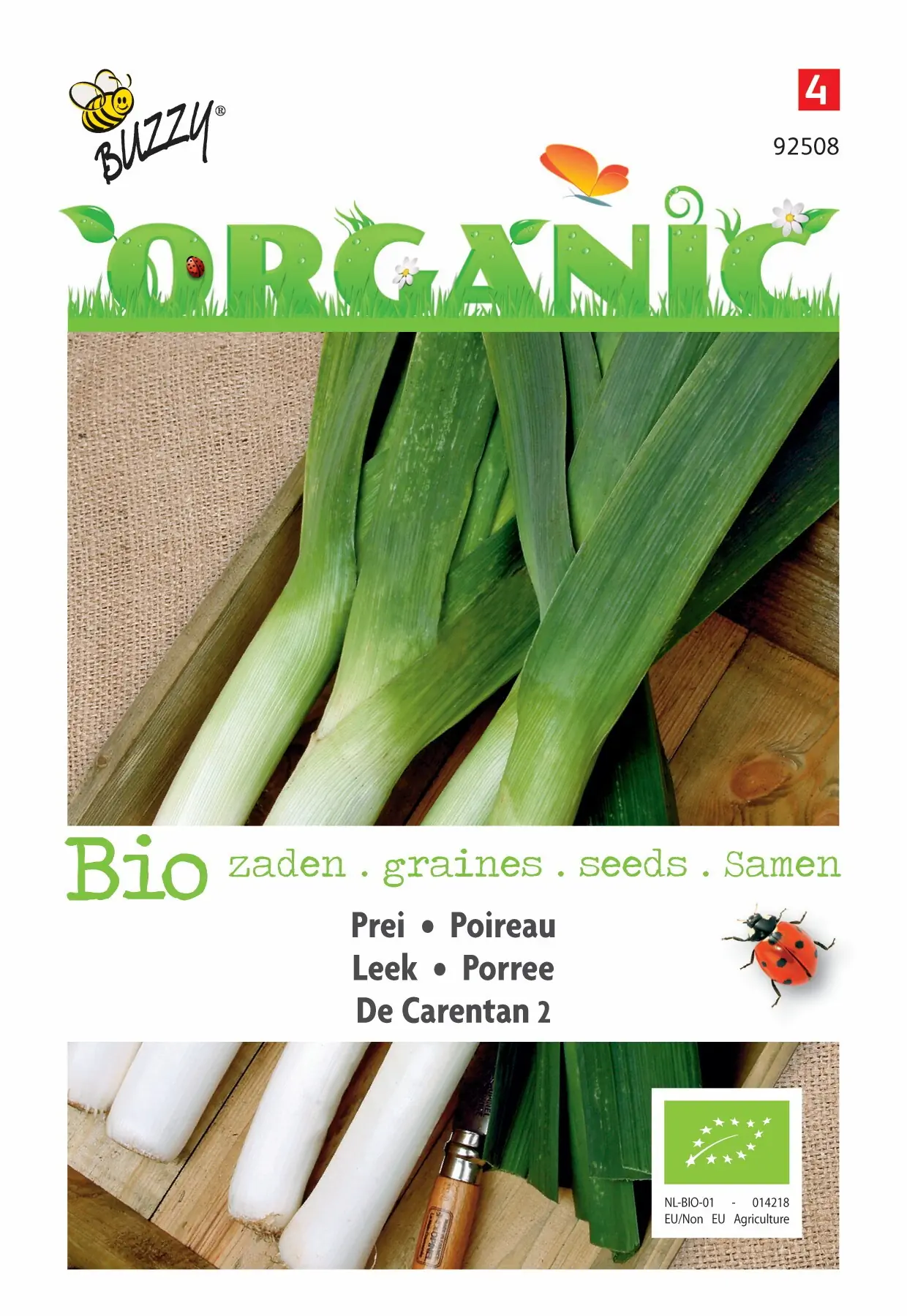 Zaden Organic Prei De Carentan 2 (BIO) (herfst) Buzzy