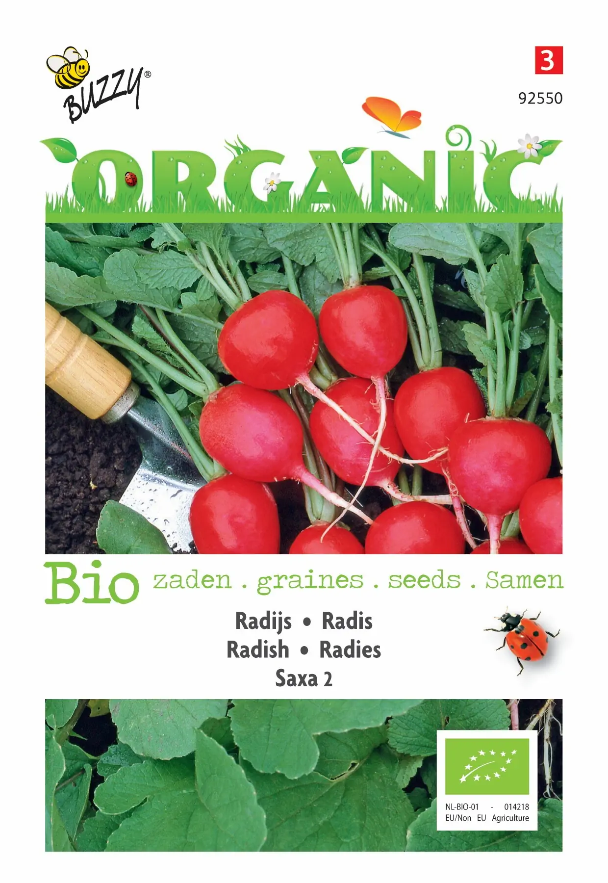 Zaden Organic Radijs Saxa 2 (BIO) Buzzy