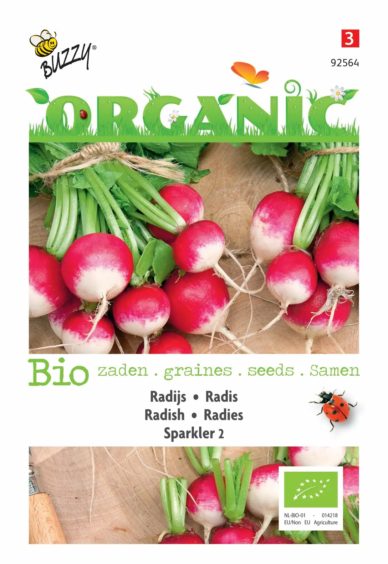 Zaden Organic Radijs Sparkler 2 (BIO) Buzzy