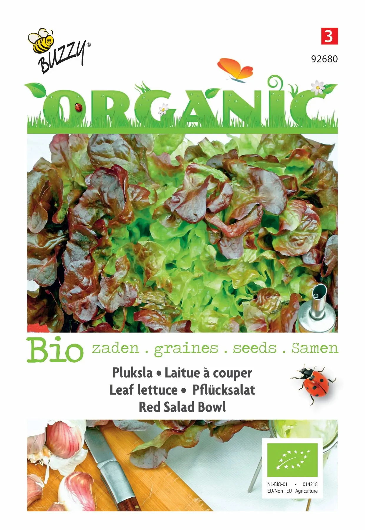 Zaden Organic Pluksla Red Salad Bowl (BIO) Buzzy