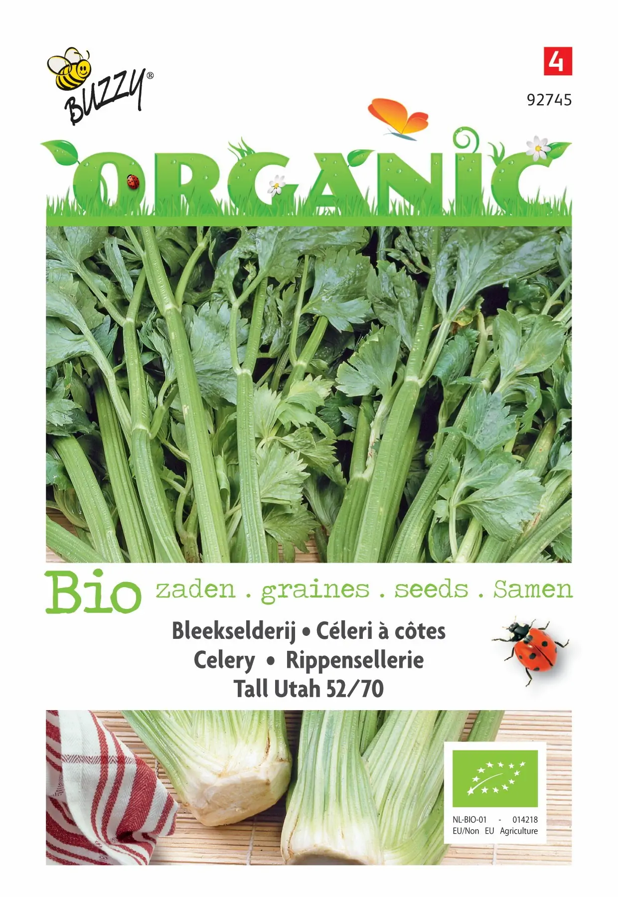 Zaden Organic Bleekselderij Tall Utah 52 / 70 (BIO) Buzzy