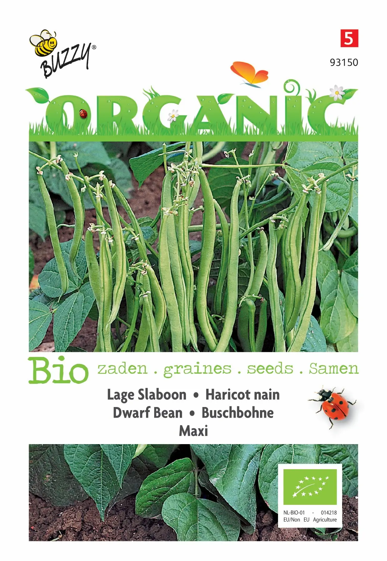 Zaden Organic Stamslabonen Maxi (BIO) Buzzy
