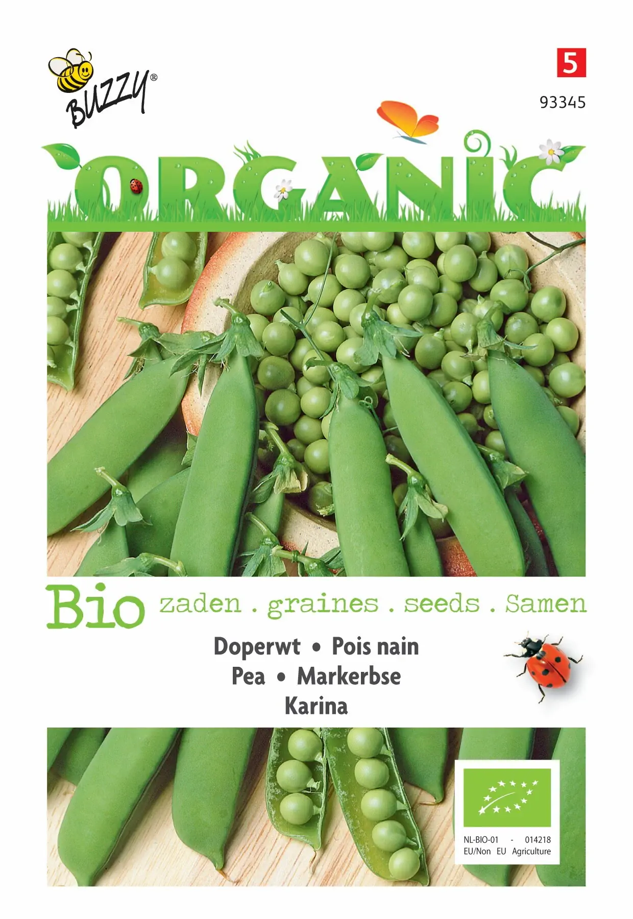 Zaden Organic Doperwt Karina (BIO) Buzzy