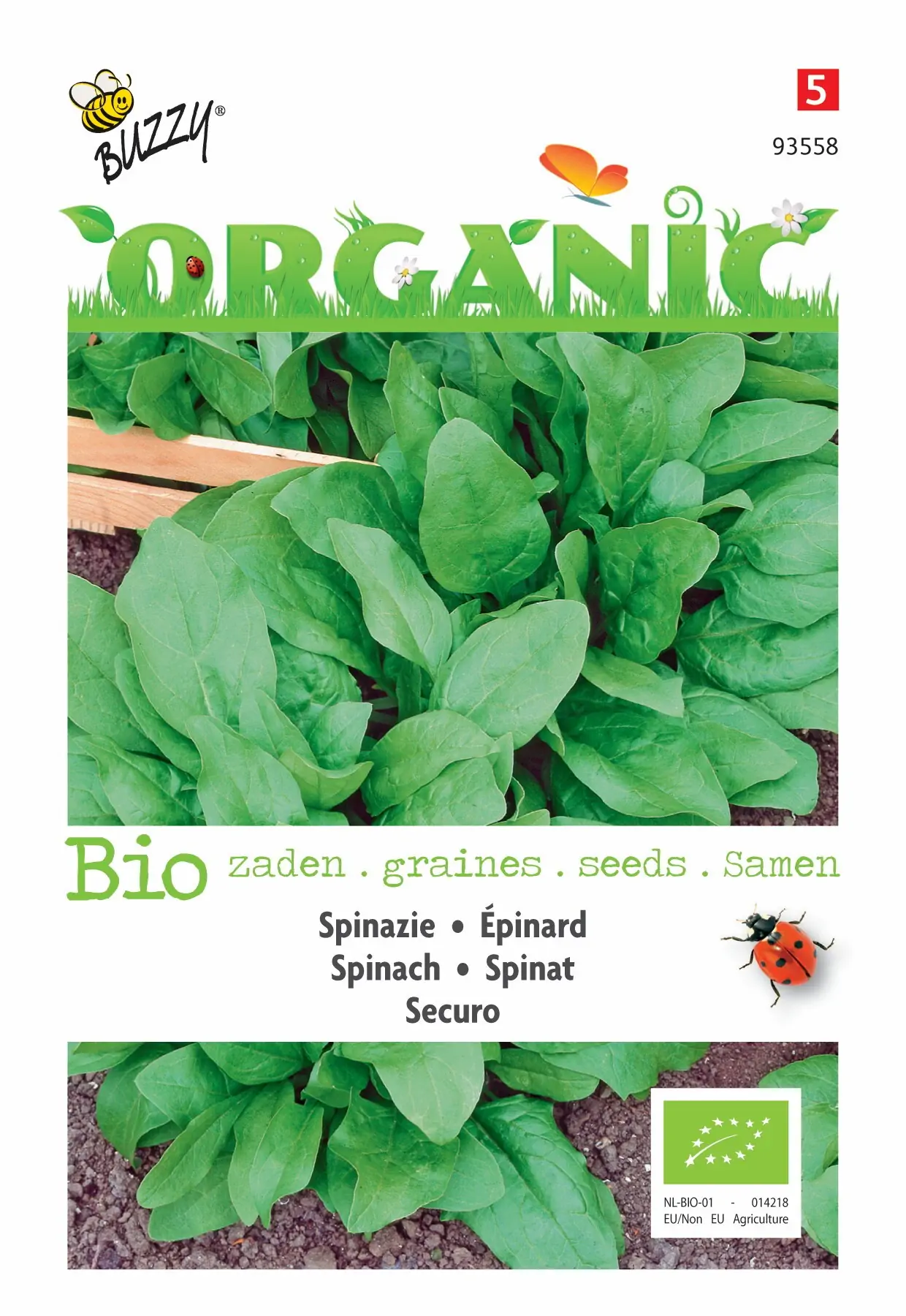 Zaden Organic Spinazie Securo (BIO) Buzzy