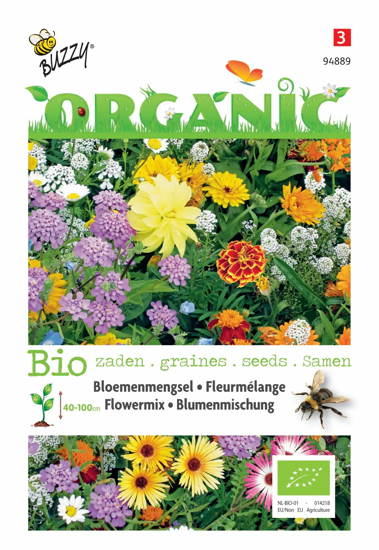 Zaden Organic Bloemenmengsel Bijen (BIO) Buzzy