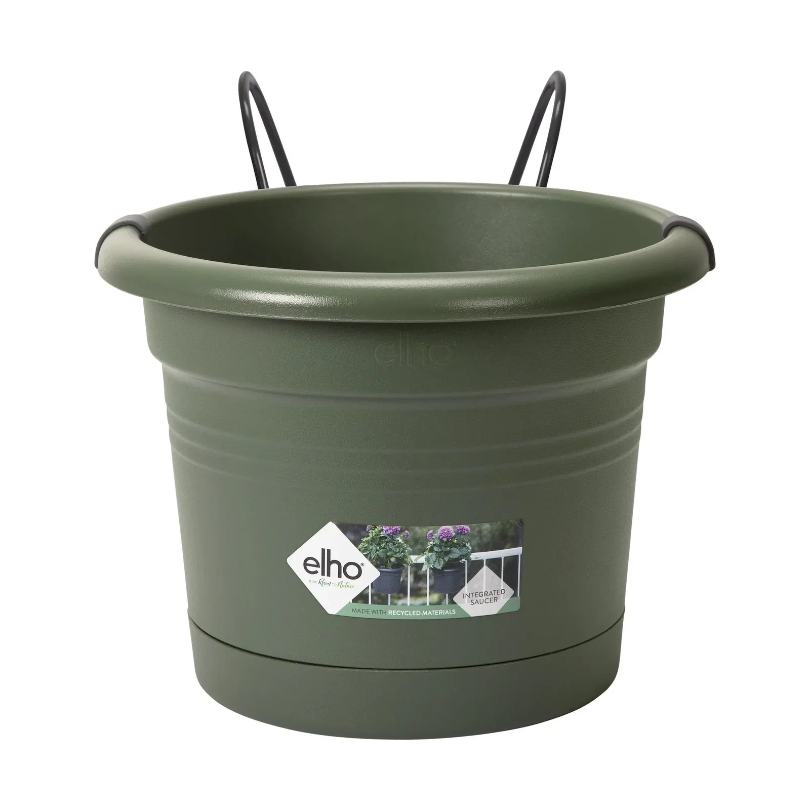 Gb balcony potholder allin1 leaf green bloempot elho