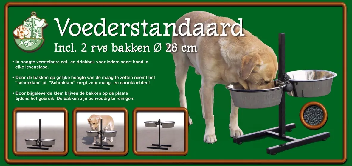 Hondenbak H standaard 28 cm Gebr de Boon