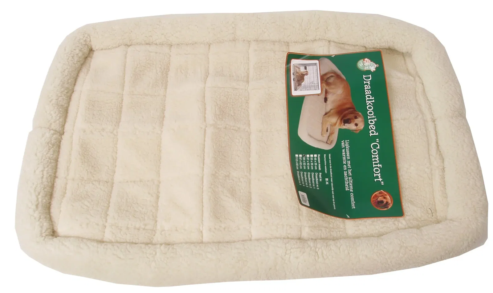 Draadkooibed ivoor 84 x 52 cm Gebr de Boon