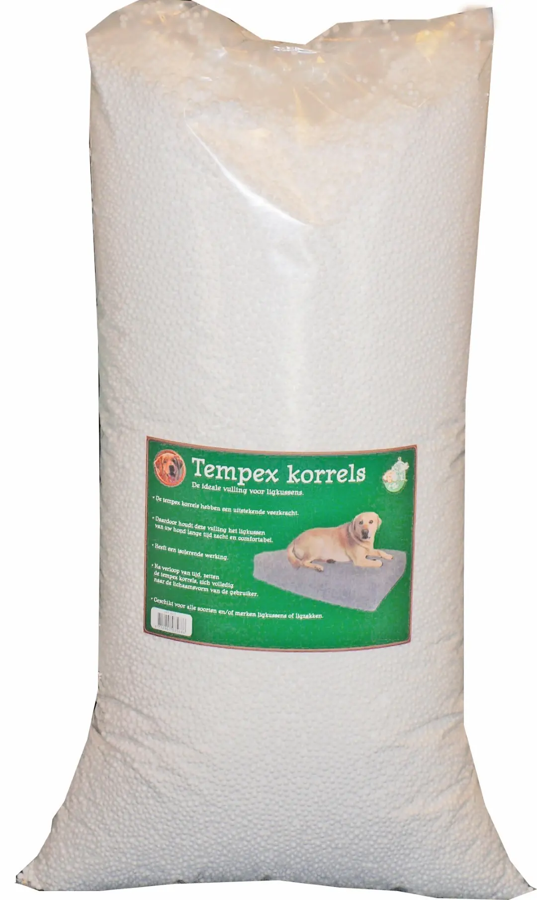 Tempexkorrels zak a 35 liter Slaapplezier Gebr. de Boon