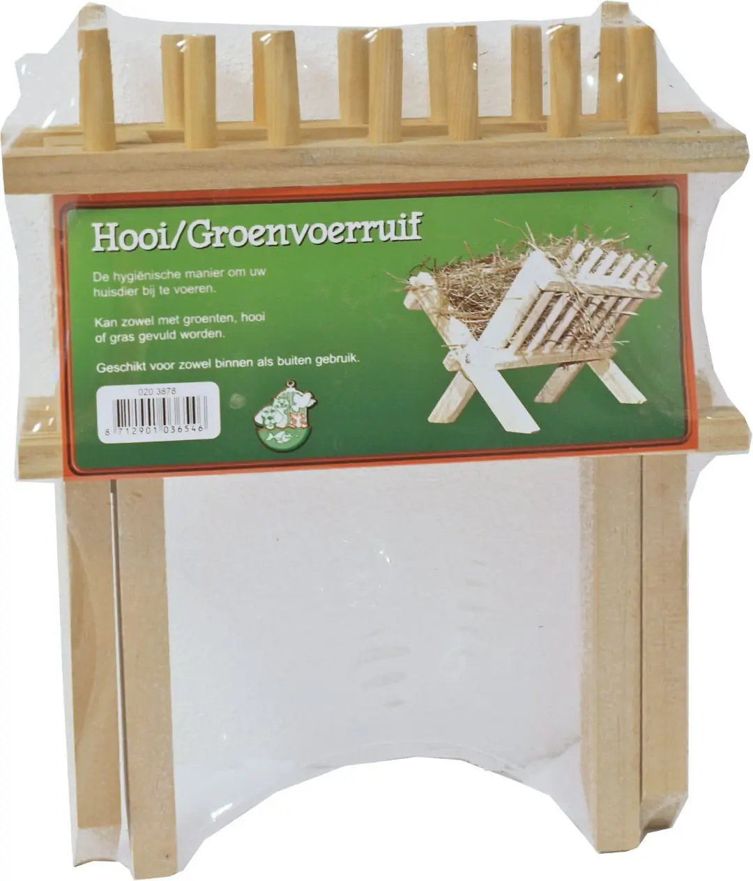 Houten hooi-/groenvoerruif 23 cm Gebr. de Boon
