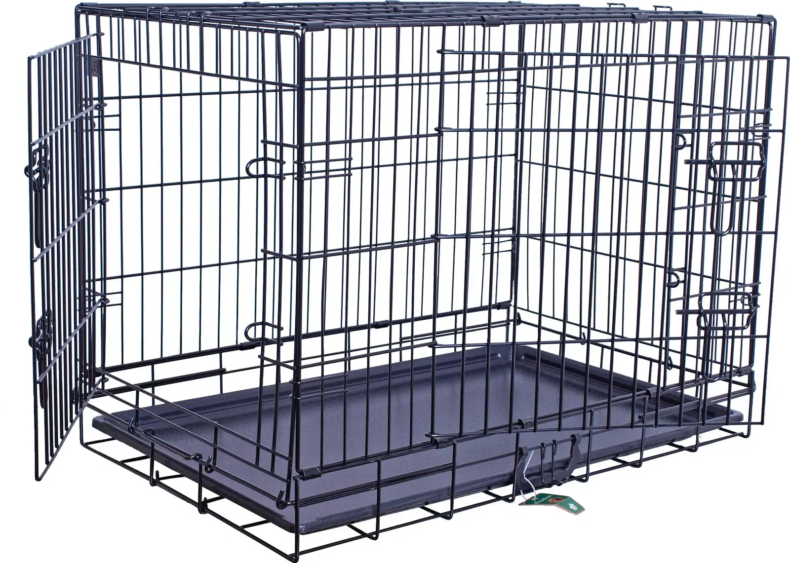 Hondendraadkooi 2 deurs zwart 106 x 69 x 79 cm Gebr de Boon