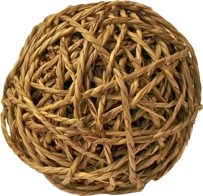 Knaagdierbal met bel 14 cm natural Gebr de Boon