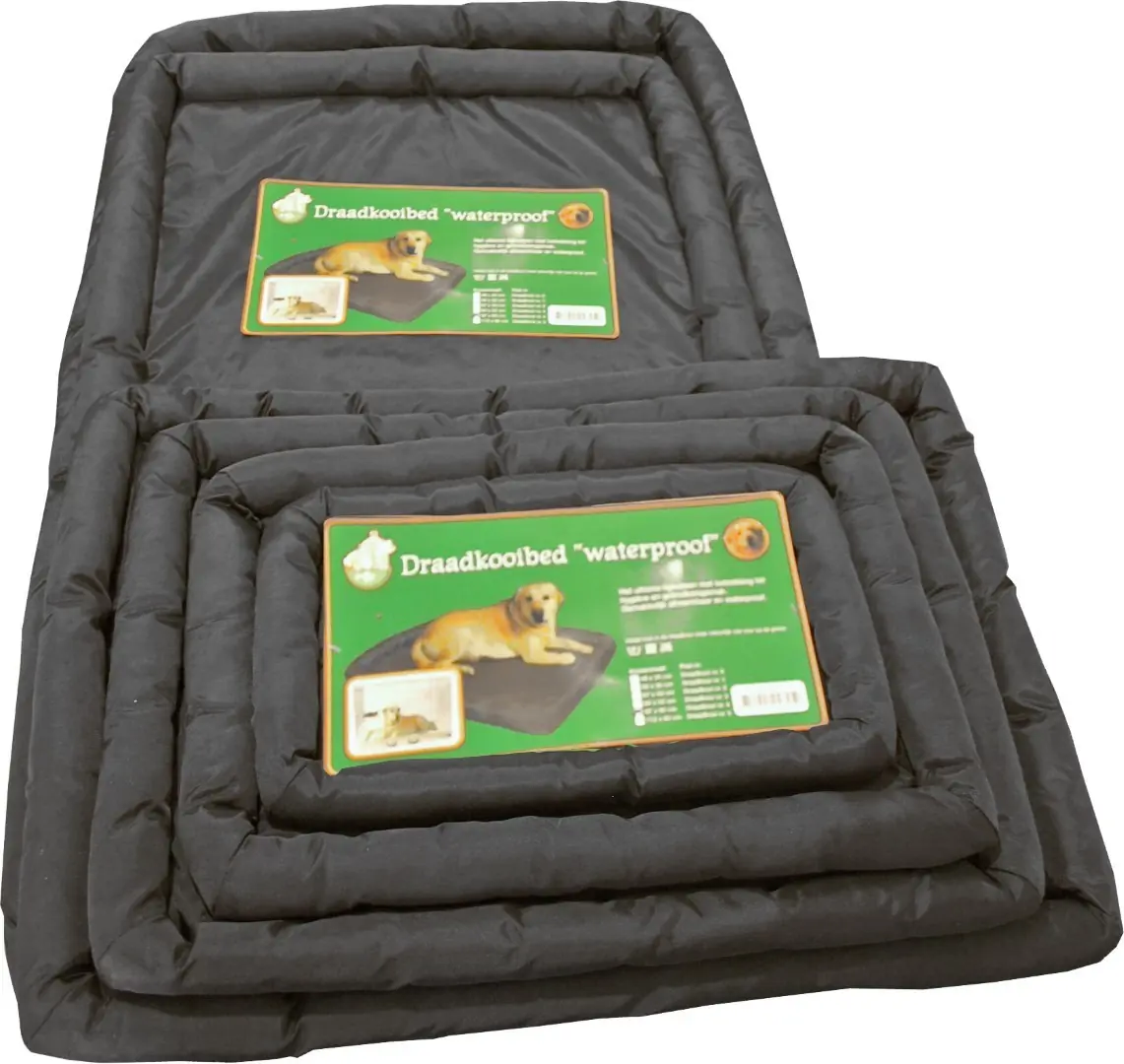 Draadkooibed waterproof zwart 48x25 cm Slaapplezier Gebr. de Boon