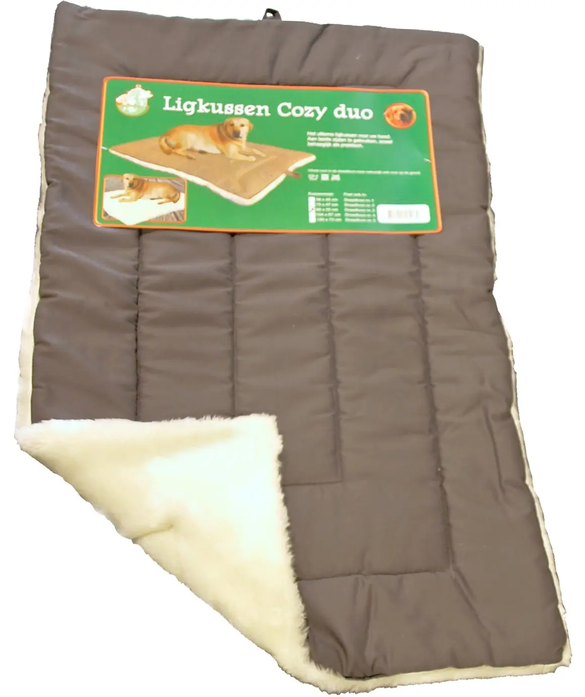 Hondenmat duo grijs wit 104 x 67 cm Gebr de Boon