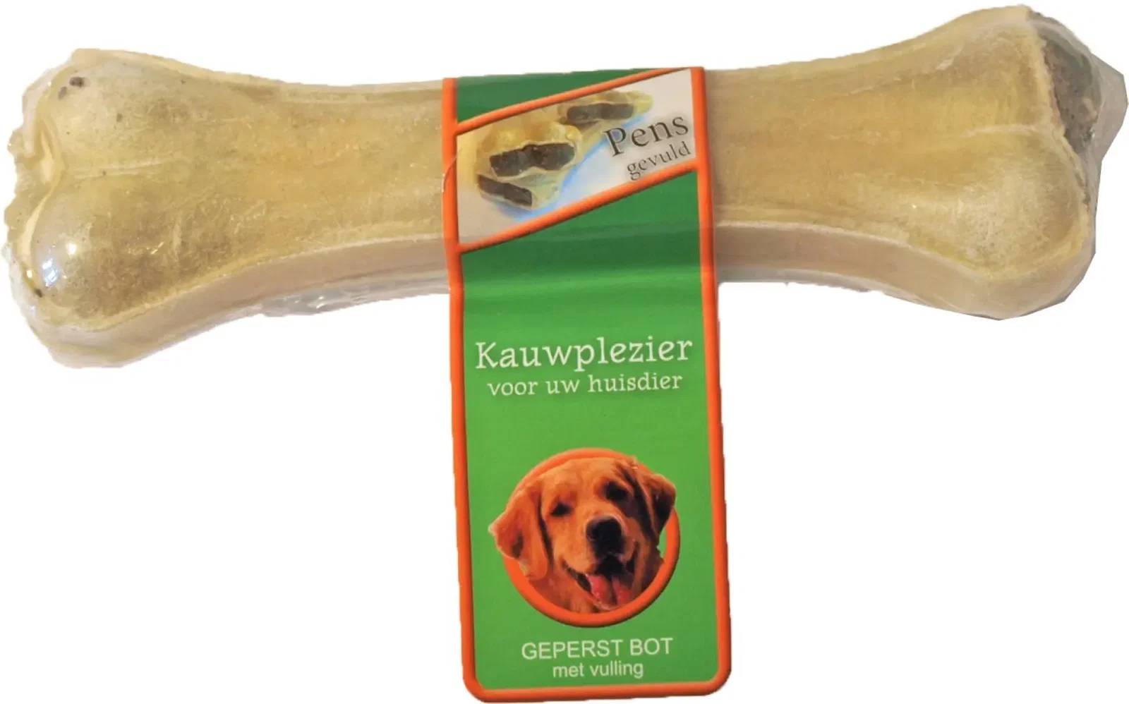 Gevuld bot pens 16 cm 120-140 gram Kauwplezier Gebr. de Boon