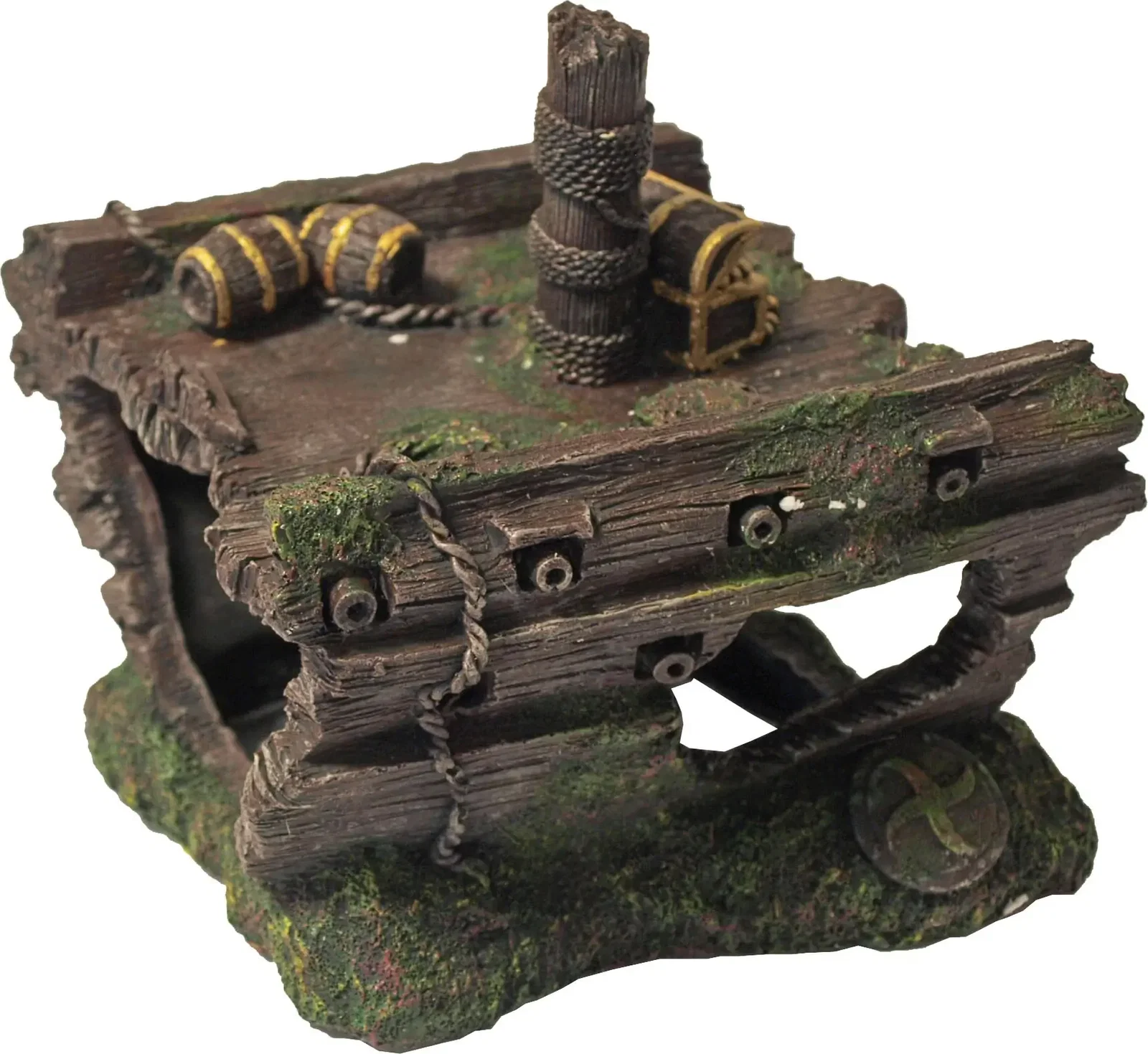 Polyresin ornament middendeel schip 17x15x17 cm Gebr de Boon