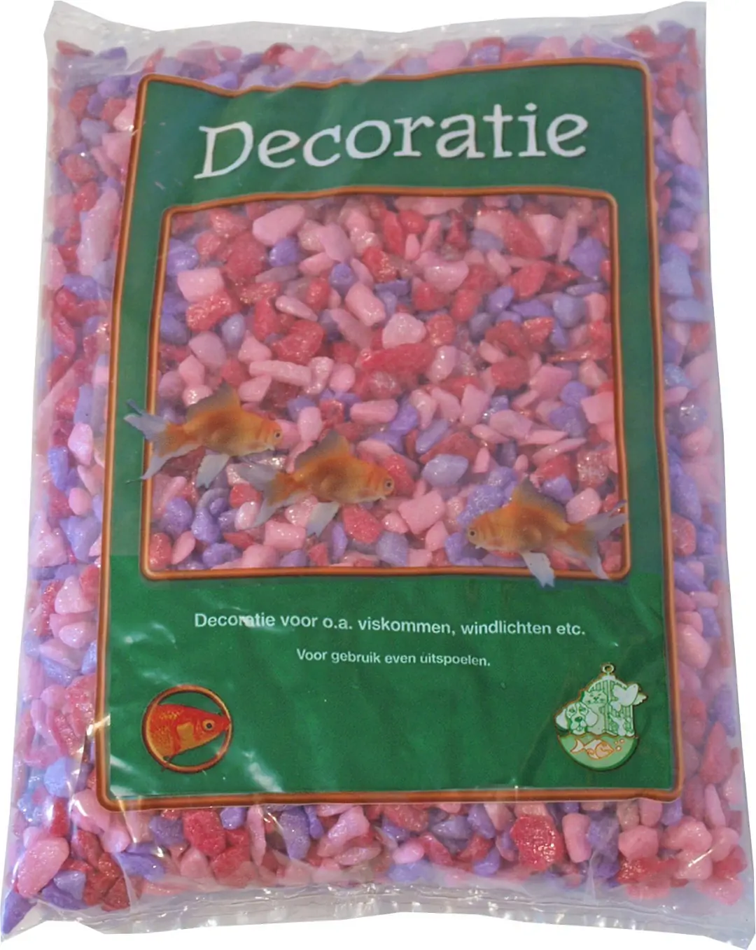 Zak a 1 kg glitter gravel mix roze Gebr. de Boon