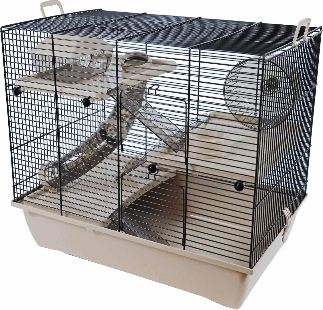 Interzoo hamsterkooi Pinky 3 beige Interzoo Gebr. de Boon
