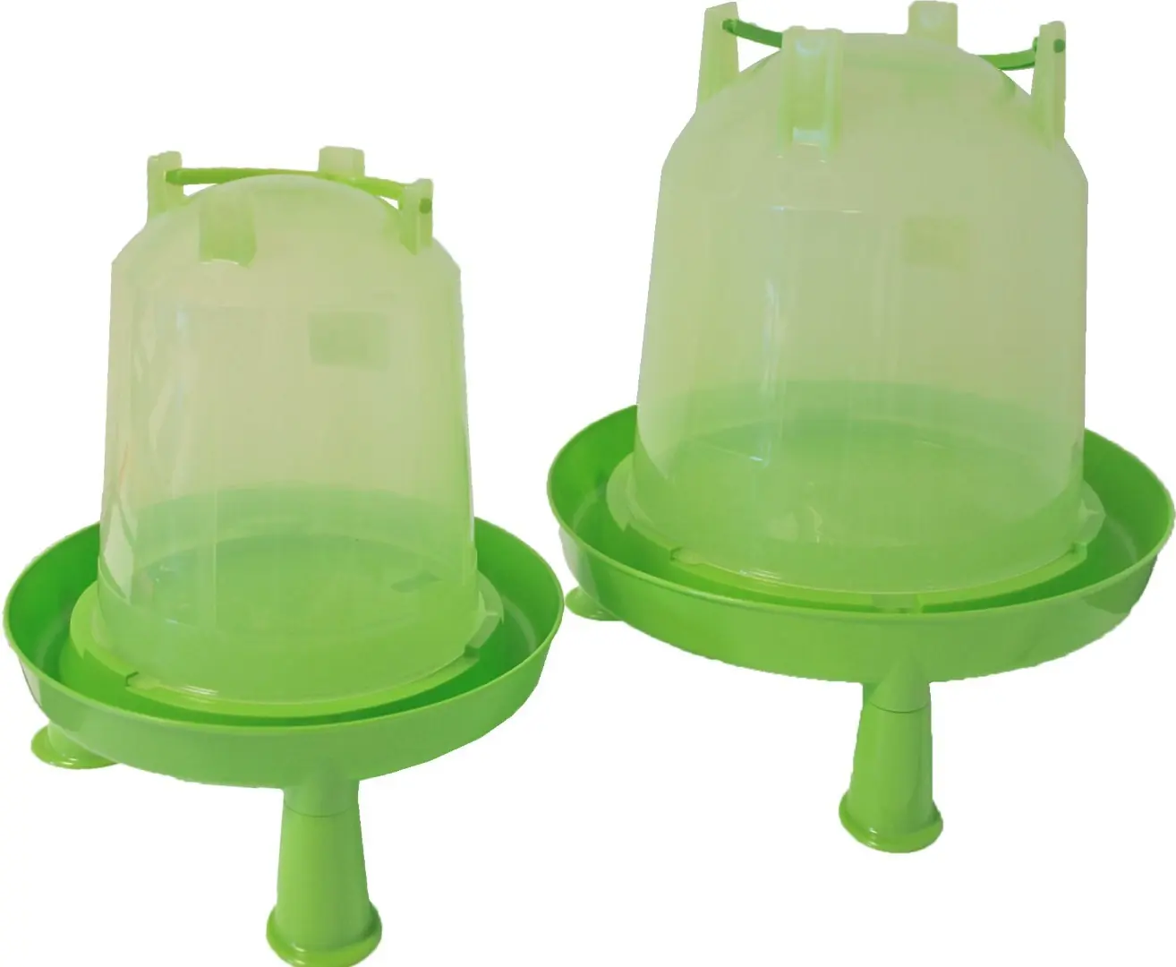 Plastic drinkfontein bajonet/op poot 3 liter groen Gebr. de Boon