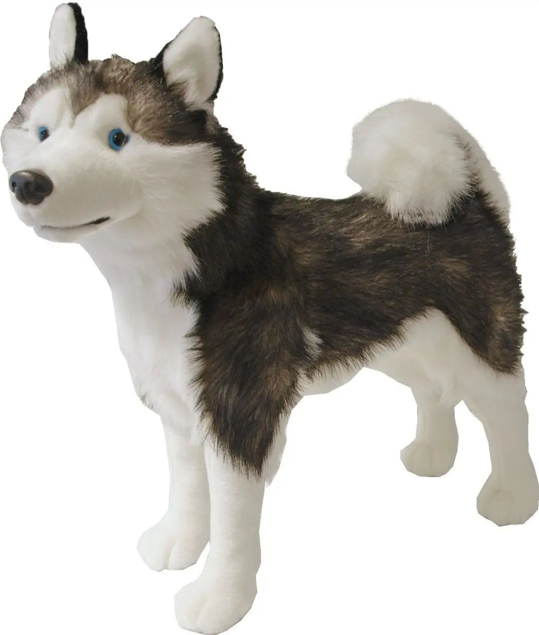Boony Natural Decoration pluche husky 53 cm staand Boony-Natural-Decoration Gebr. de Boon