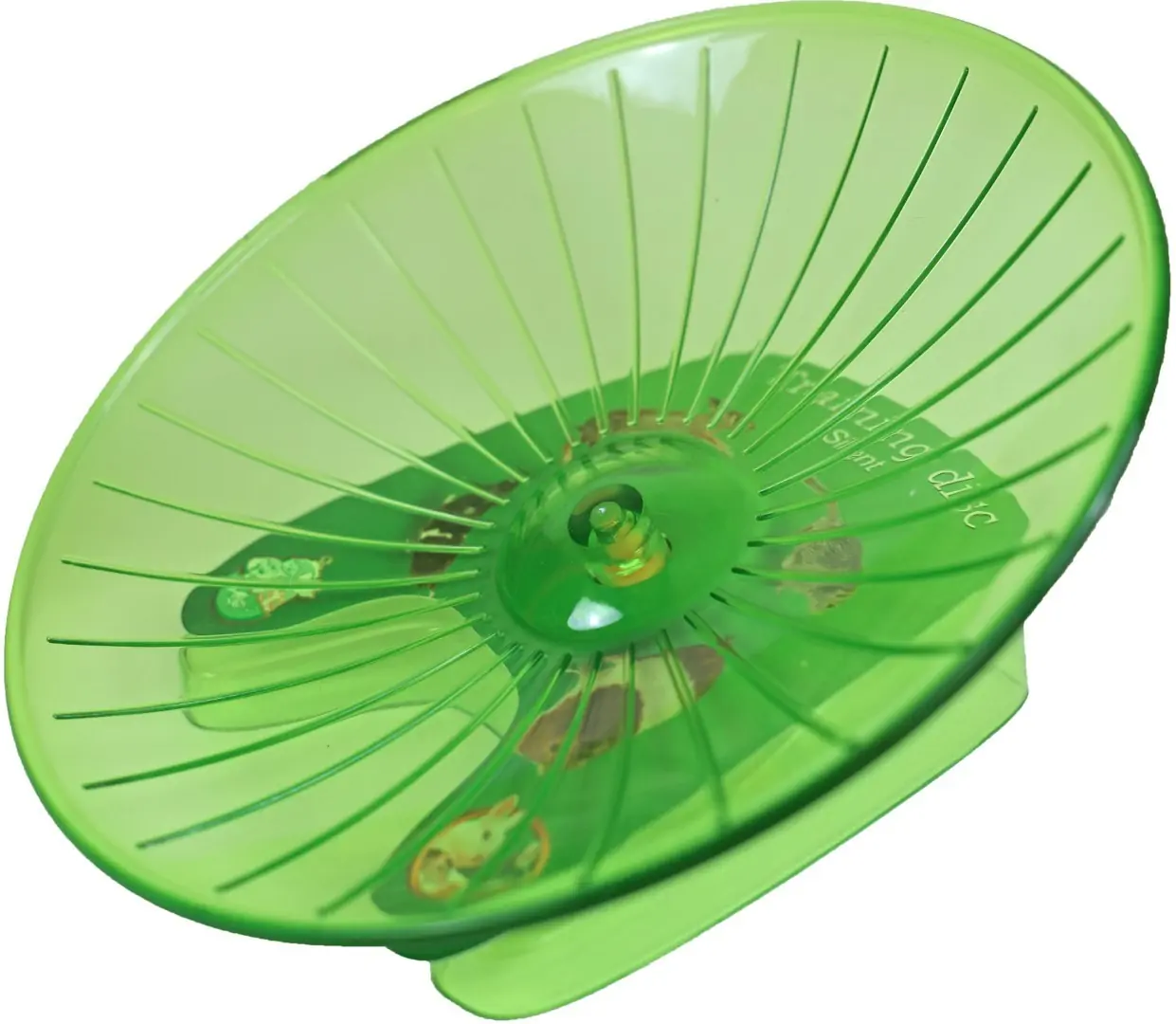 Knaagdier silent trainingsdisc 21 cm groen Gebr. de Boon
