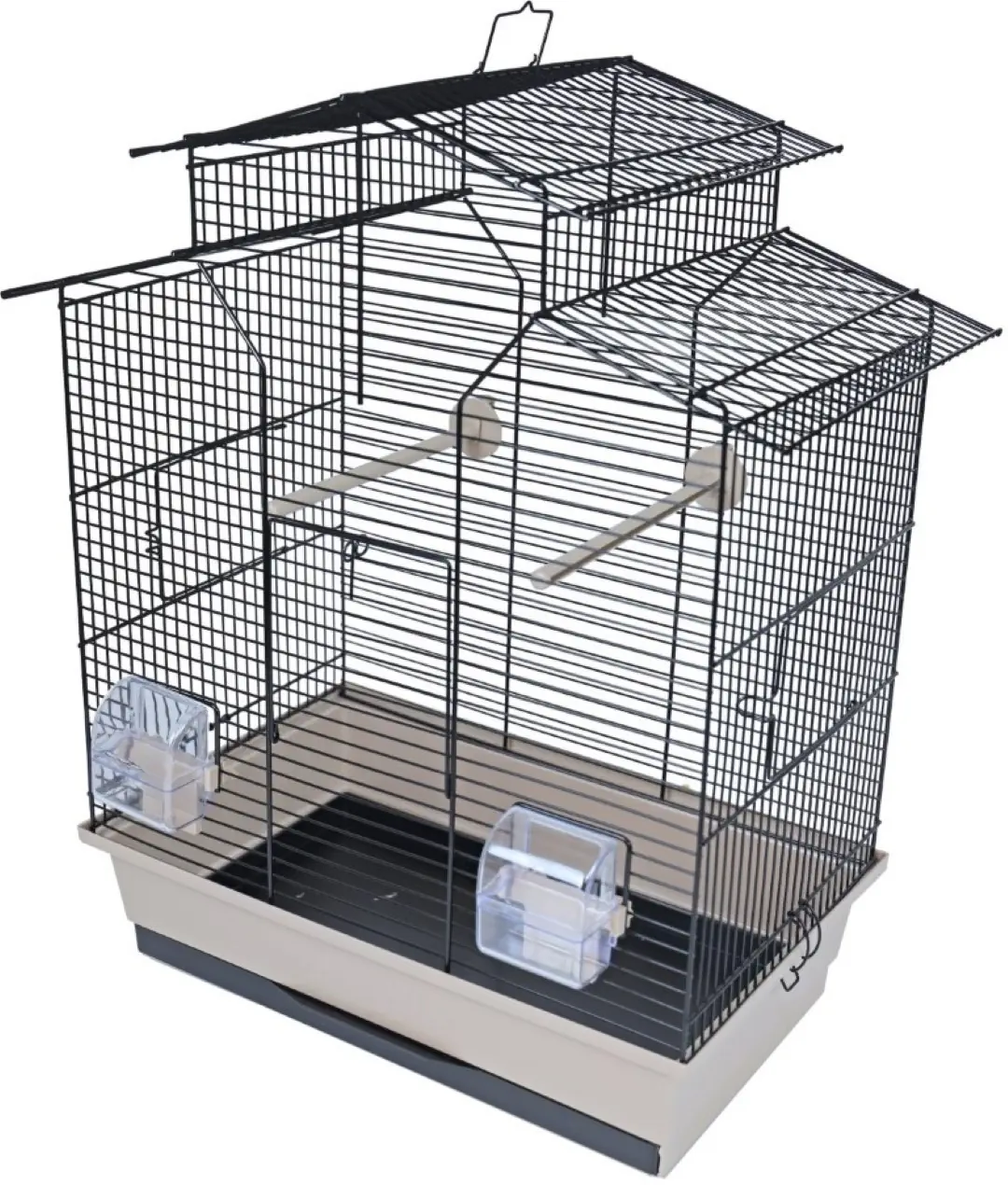Interzoo vogelkooi Iza 2 zwart/beige Interzoo Gebr. de Boon